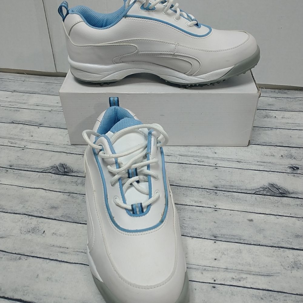 FootJoy GreenJoys Women’s SZ 9M Contour Series Golf Shoes 48712 White .